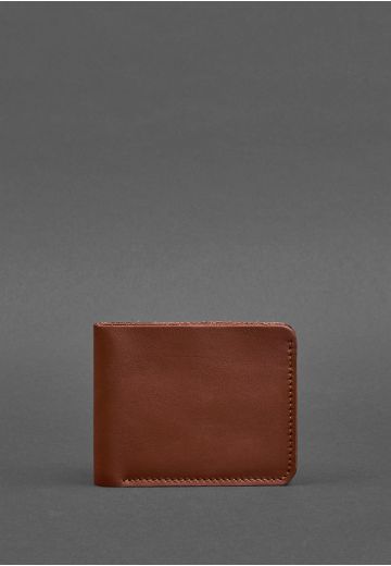 Мужское кожаное портмоне 4.1 (4 кармана) светло-коричневое