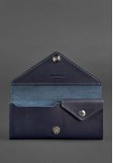 Фото Женский кожаный кошелек Керри 1.0 темно-синий