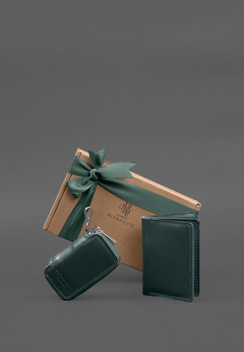 Набор кожаных аксессуаров AUTO 2.0 Зеленый