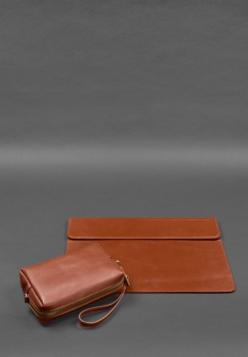 Фото Кожаный набор Мобильный Универсальный светло-коричневый (BN-set-4-k)