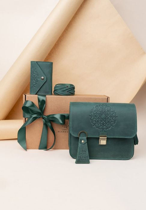 Фото Женский подарочный набор кожаных аксессуаров Монреаль