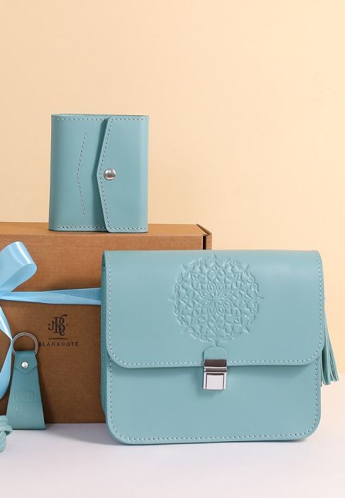 Женский подарочный набор кожаных аксессуаров Лилу Тиффани