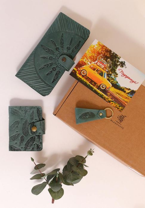 Фото Набор женских кожаных аксессуаров Канкун (BN-set-access-40-iz-pero)