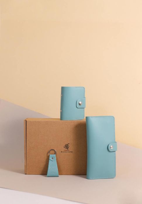 Фото Набор женских кожаных аксессуаров Панама (BN-set-access-40-tiffany)