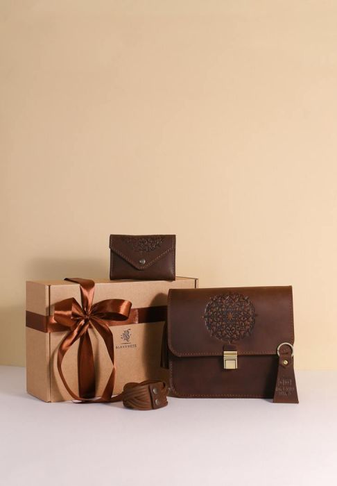 Женский подарочный набор кожаных аксессуаров Мюнхен