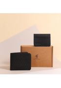 Фото Мужской подарочный набор кожаных аксессуаров Цюрих (BN-set-access-25-g-karbon)