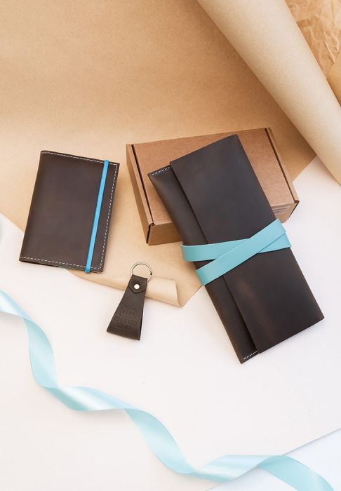 Фото Набор кожаных аксессуаров для путешественника Флоренция