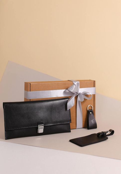 Фото Набор кожаных аксессуаров для путешественника Сан-Диего (BN-set-travel-11-g)