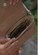 Женская кожаная сумка Ester светло-бежевая (TW-Ester-caramel) фото