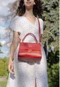 Женская кожаная сумка Ester красная (TW-Ester-red) фото