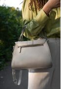 Жіноча шкіряна сумка Ester сіра (TW-Ester-grey) - фото