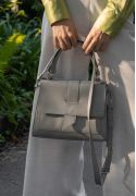 Жіноча шкіряна сумка Ester сіра (TW-Ester-grey) - фото