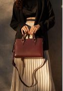 Женская кожаная сумка Fancy бордовая краст (TW-Fency-mars) фото