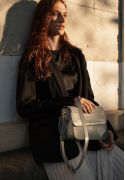 Жіноча шкіряна міні сумка Moment сіра (TW-Moment-grey) - фото