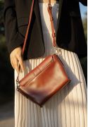 Женская кожаная сумка Nora светло-коричневая (TW-Nora-k) фото