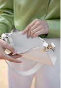Жіноча шкіряна сумка Sally біла (TW-Sally-light) - фото
