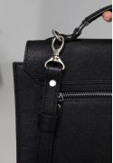 Жіноча шкіряна сумка Classic чорна Саф'яно (TW-Classic-black-saf) фото