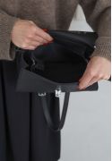 Жіноча шкіряна сумка Classic чорна (TW-Classic-black-ksr) фото