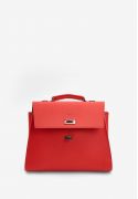 Фото Женская кожаная сумка Classic красная Saffiano (TW-Classic-red-saf)