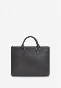 Женская кожаная сумка Fancy A4 черная краст (TW-Fency-А4-black) фото