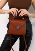 Фото Жіноча шкіряна сумка Futsy Світло-коричнева (TW-Futsy-kon)