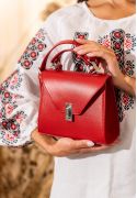 Фото Жіноча шкіряна сумка Futsy червона (TW-Futsy-red)