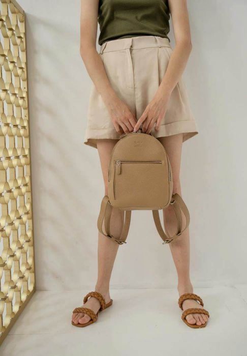 Кожаный рюкзак Groove S карамель флотар