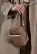 Фото Кожаная женская мини-сумка Kroha карамель краст (TW-Kroha-caramel)