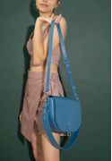 Фото Женская кожаная сумка Ruby L ярко-синяя BlankNote (TW-Ruby-big-laz) 