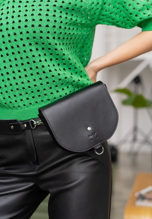 Женская кожаная сумка Ruby S черная