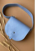 Фото Женская кожаная сумка Ruby S голубая (TW-Rubby-small-light-blue)