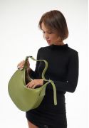 Фото Женская кожаная сумка Vivian оливковый (TW-Vivian-olive)