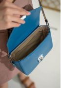 Фото Женская кожаная сумочка Yoko ярко-синяя BlankNote (TW-Yoko-laz) 