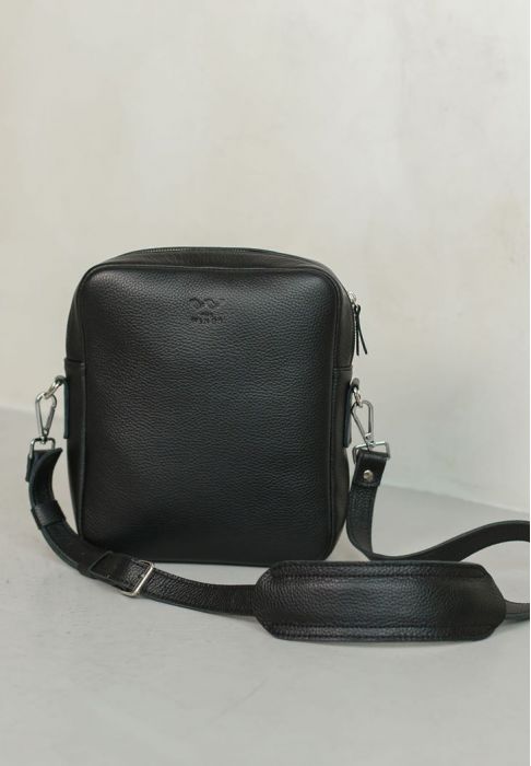 Кожаная сумка Challenger S черная флотар