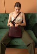 Фото Женская кожаная сумка Jessie бордовая BlankNote (TW-Jessie-vin) 