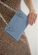 Фото Женская кожаная сумка Luna голубая BlankNote (TW-Luna-blue) 