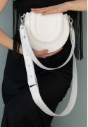 Фото Женская кожаная сумка Mandy белая (TW-Mandy-light)