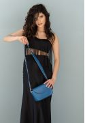 Фото Женская кожаная сумка Molly ярко-синяя (TW-Molly-blue)