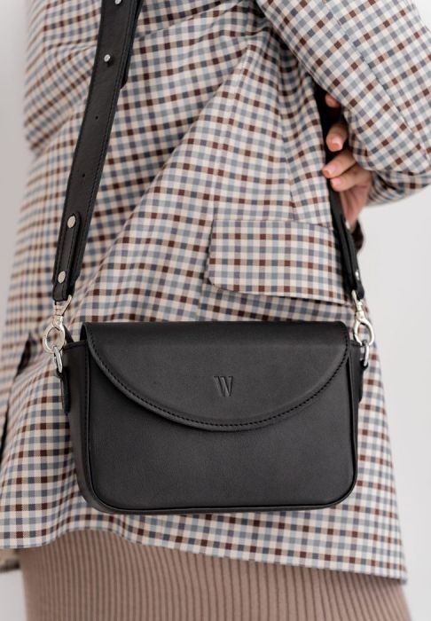 Женская кожаная сумка Molly черная