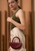 Фото Женская кожаная мини-сумка Сhris micro бордовая BlankNote (TW-Chris-mi-vin) 