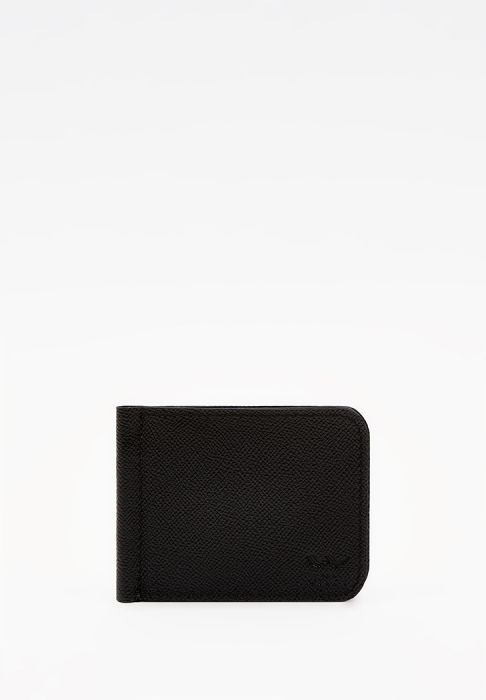 Затиск для грошей чорний Саф'яно