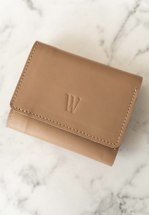 Кожаный кошелек Trinity карамель краст