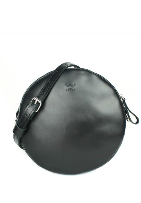 Женская кожаная мини-сумка Bubble черная