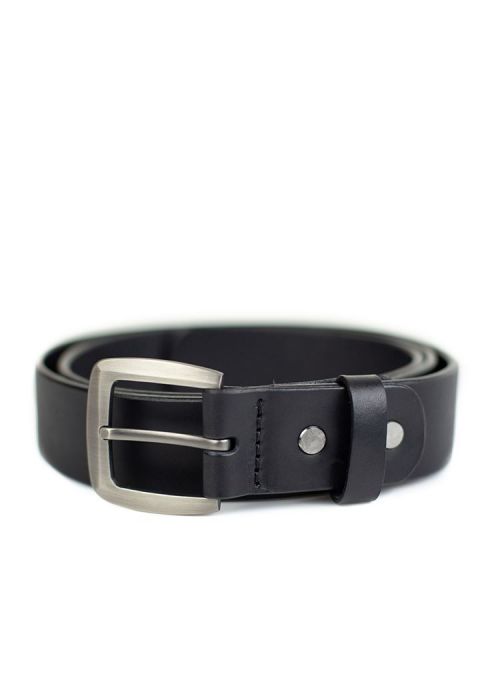 Шкіряний ремінь 33 мм чорний (TW-Belt-33-black) фото