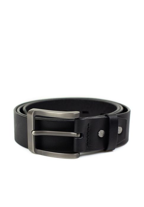 Шкіряний ремінь 40 мм чорний (TW-Belt-40-black) фото