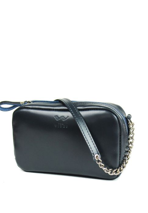 Кожаная сумка Faith синяя