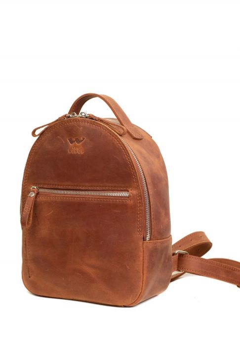 Кожаный рюкзак Groove S светло-коричневый винтажный