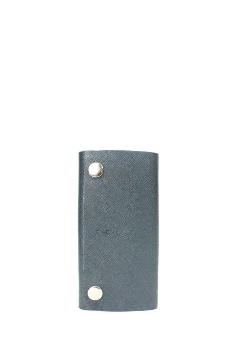 Кожаная ключница Key Keeper синяя сафьян