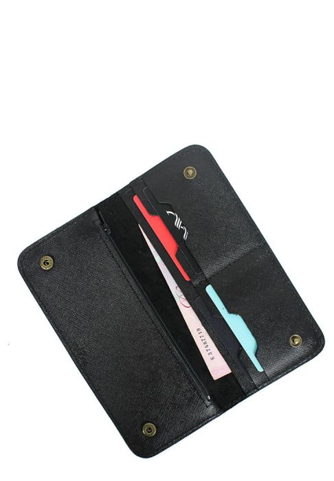 Шкіряне портмоне Mark 2 чорний Саф'яно