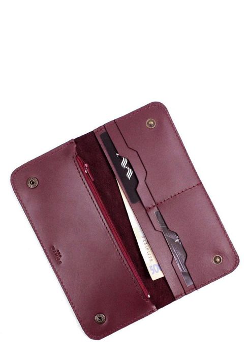 Кожаное портмоне Mark 2 винный